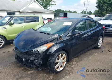 2011 Hyundai Elantra Limited from USA, damaged, VIN 5NPDH4AE4BH076130